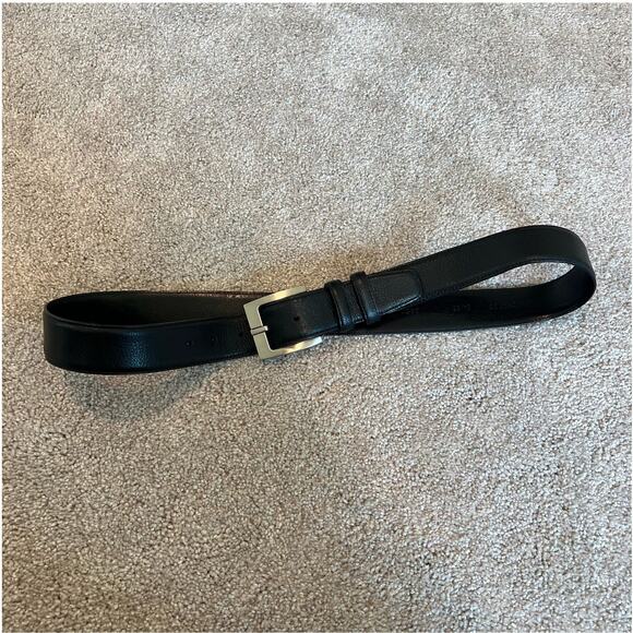 Barney's New‎ York Genuine Italian Leather Black Belt 34/85 - Picture 2 of 8